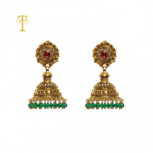 TT GOLD ANTIQUE EARRINGS 0000448706