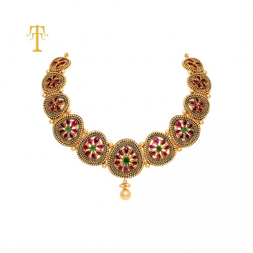 TT GOLD ANTIQUE NECKLACE 0000555713