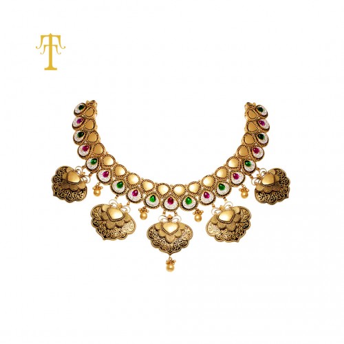 TT GOLD ANTIQUE NECKLACE 0000537801