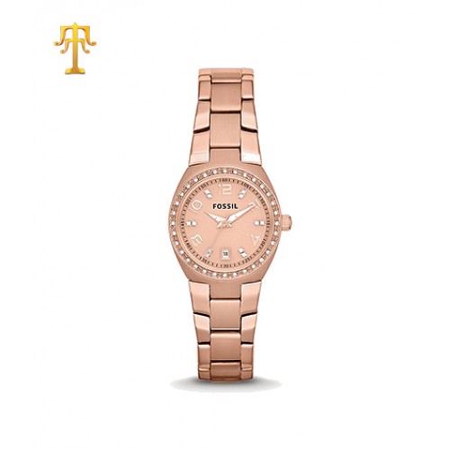 FOSSIL Colleague Rose-Tone Stainless Steel Watch